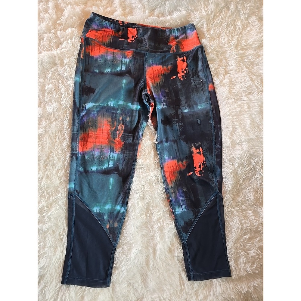 Pro Player Leggings Womens S Wicking Green Black Orange